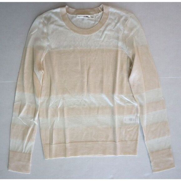 Rag & Bone Women’s Sz XS Striped Extra Fine Merino Wool Sweater $380 - Picture 1 of 5